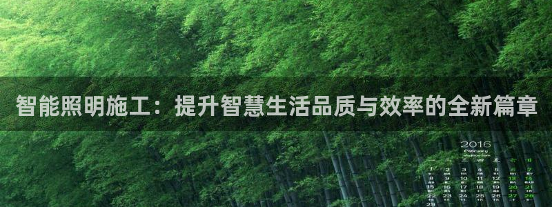 yd2333云顶贵宾会：智能照明施工：提